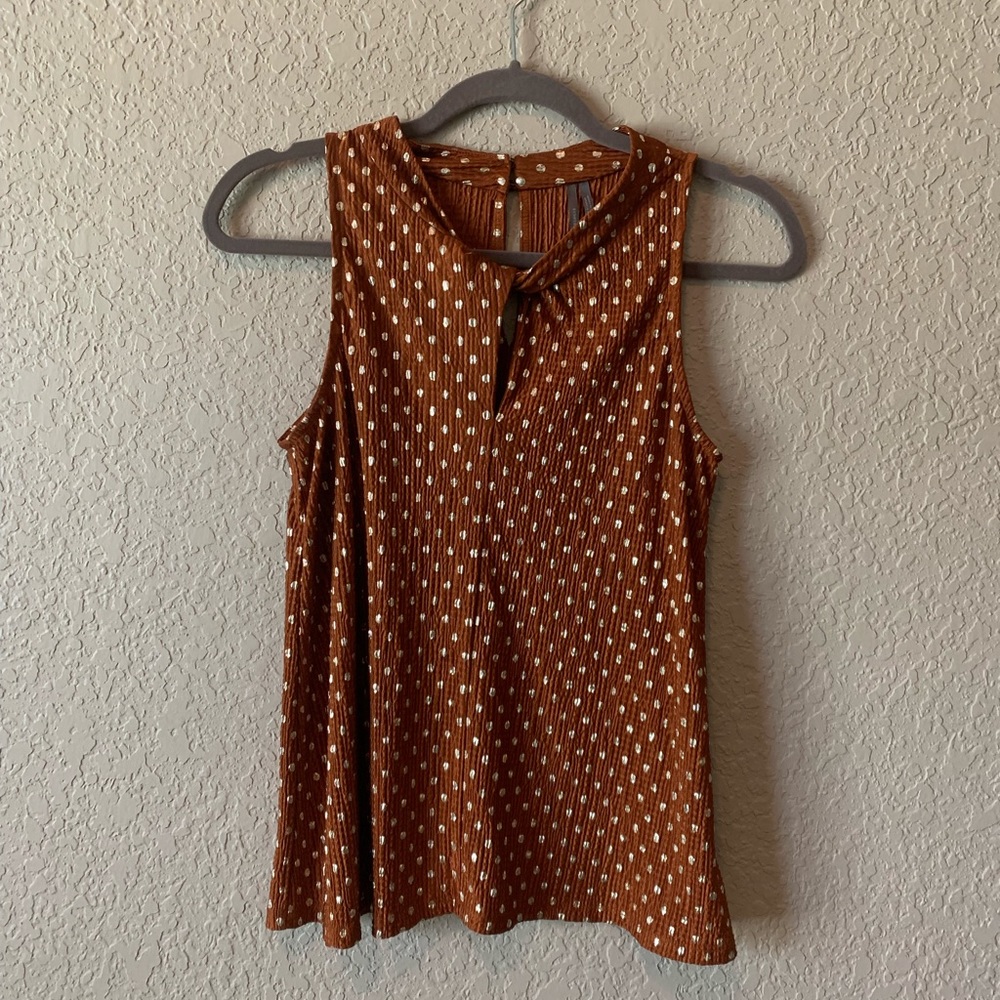 Anthropologie metallic tank